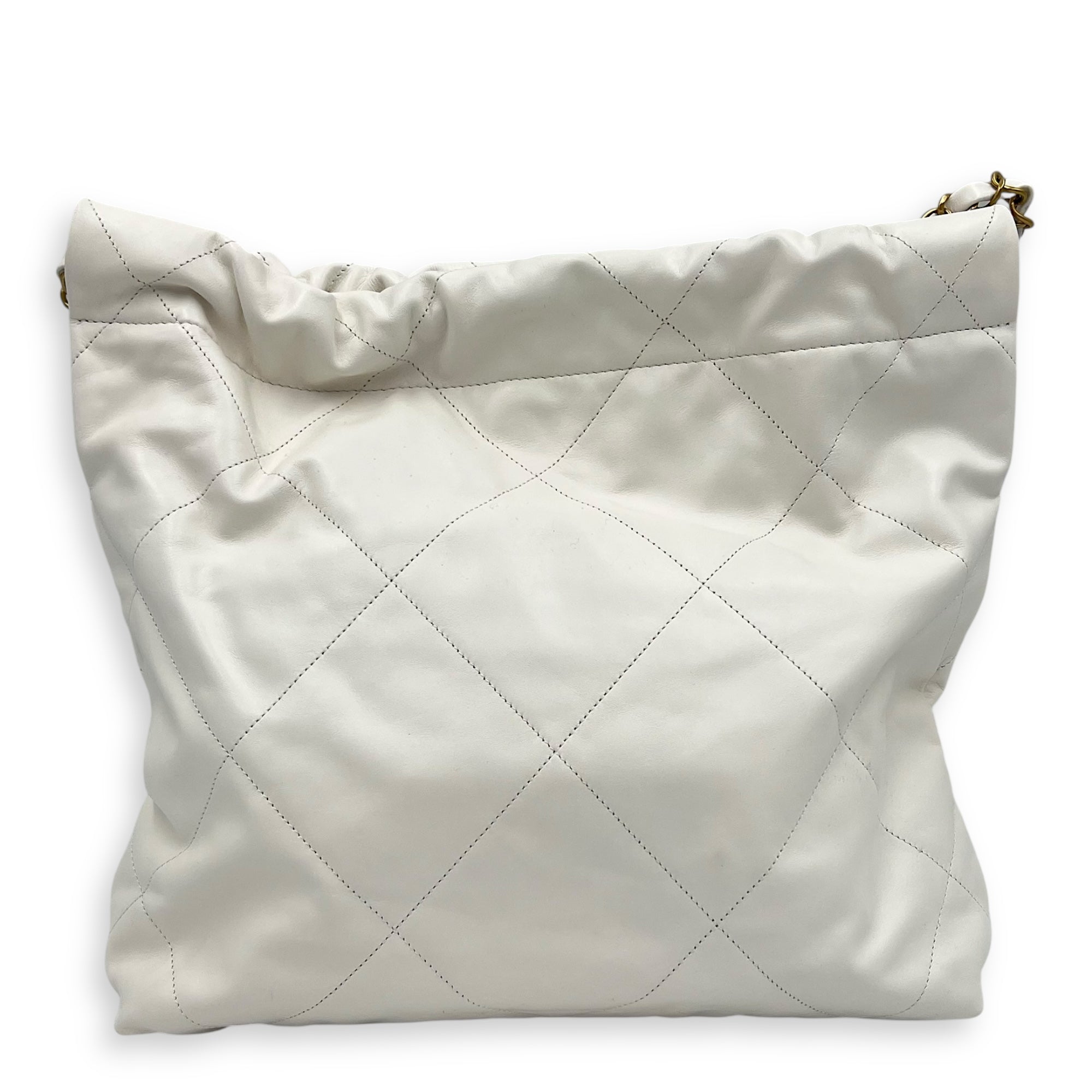 Chanel 22 Tote White Tote Bag in Calfskin, Mixed hardware_2