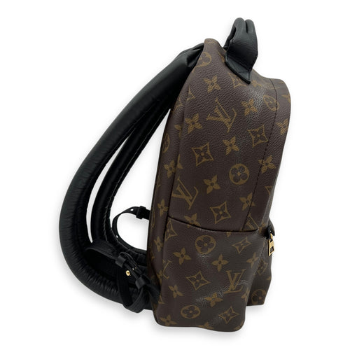 Louis Vuitton Palm Springs PM Brown Backpack in Monogram Coated Canvas, Gold hardware_11
