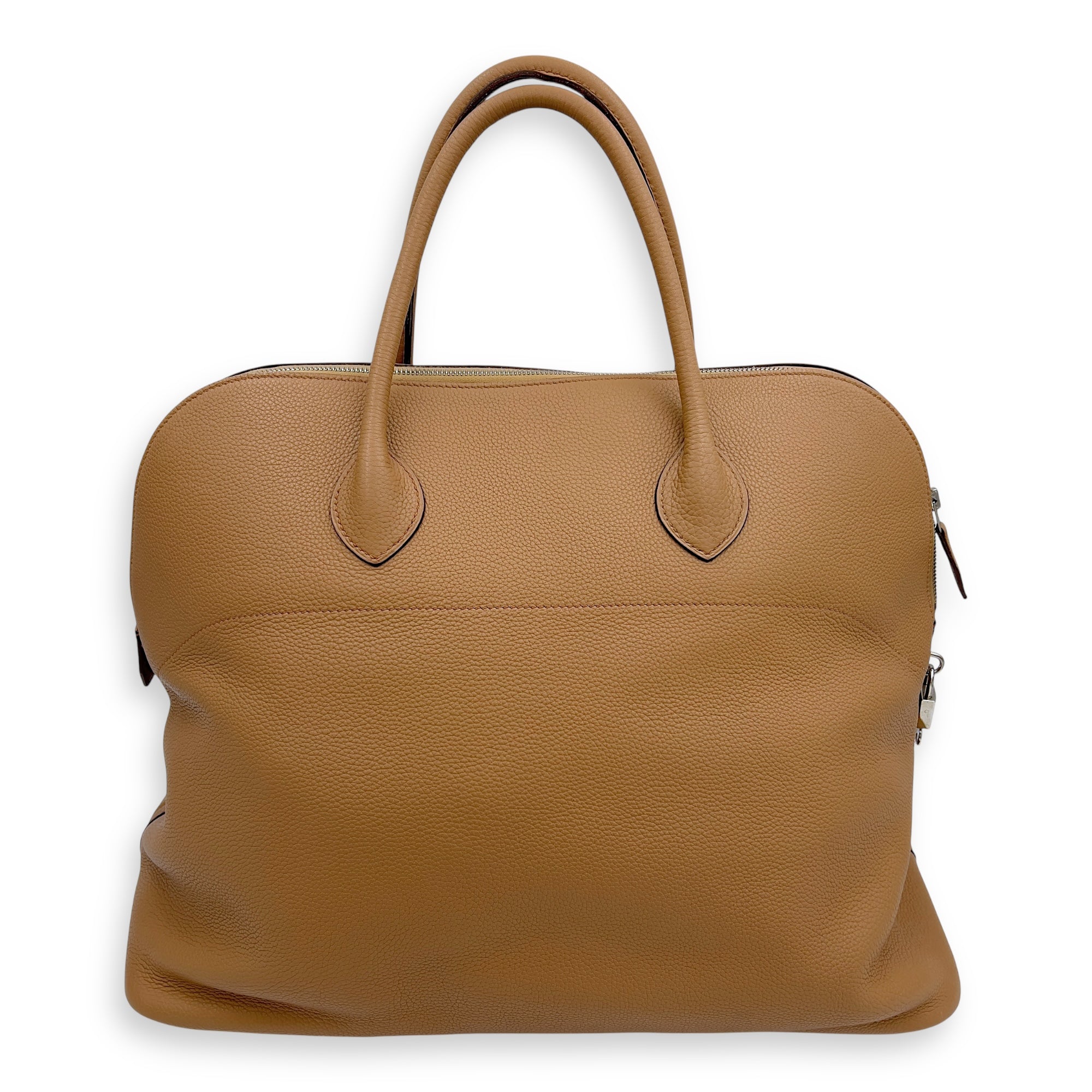 Hermès Bolide Beige in Clemence, Palladium hardware_2