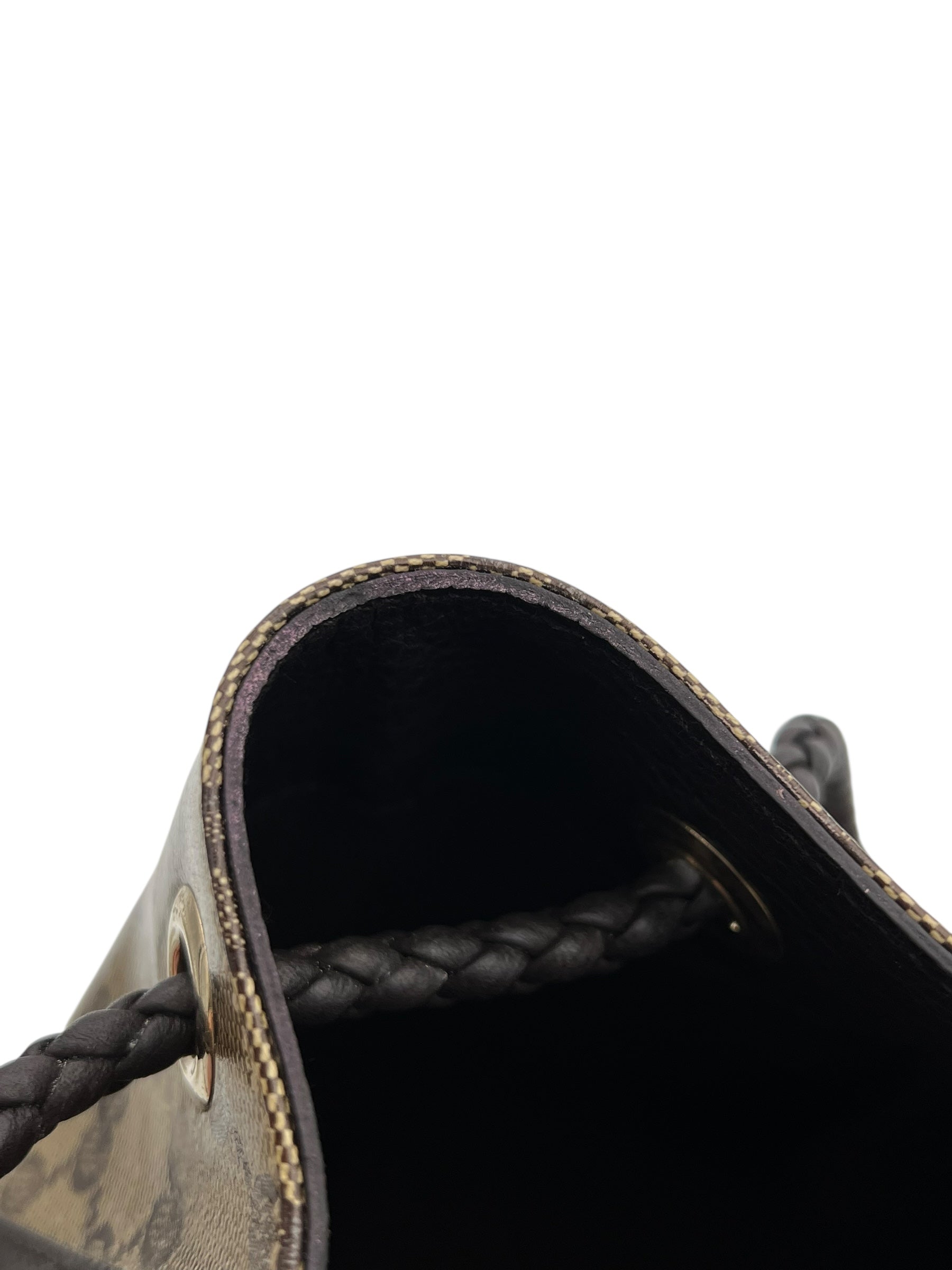 Gucci GG Tote Bag Brown in Coated Canvas, Gold hardware_1