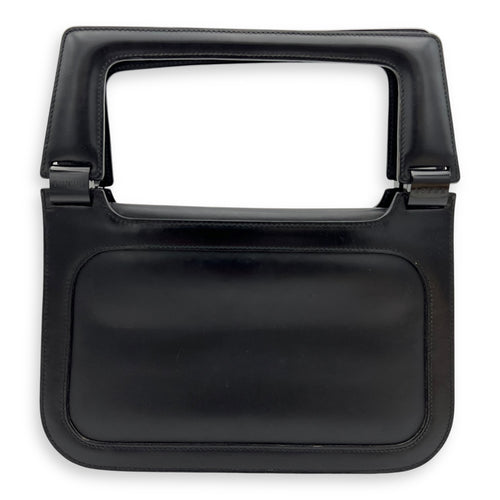 Loewe Vintage Top Handle Bag Black in Calfskin, Silver hardware_8