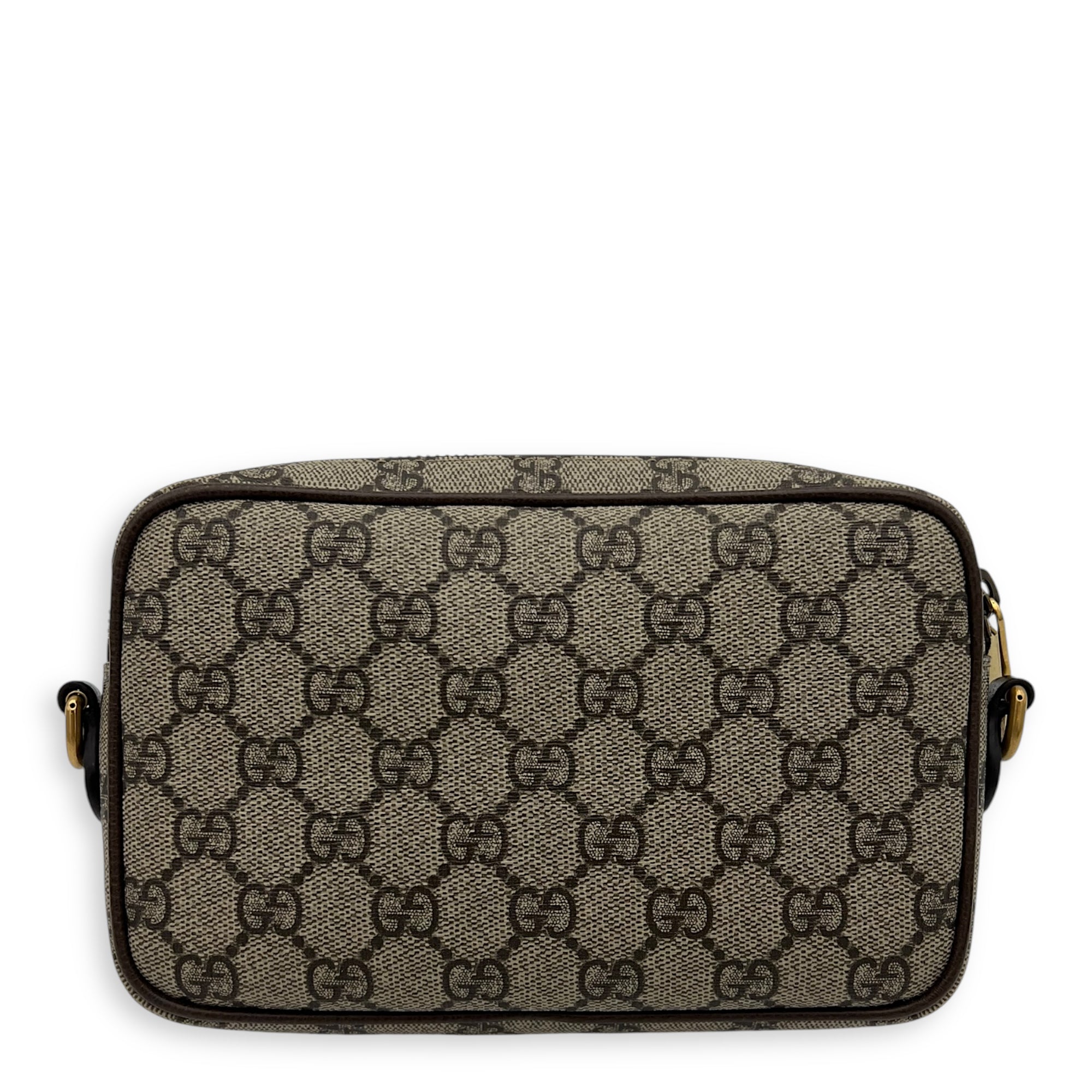 Gucci Ophidia Crossbody Bag Mini Brown in Coated Canvas, Gold hardware_7