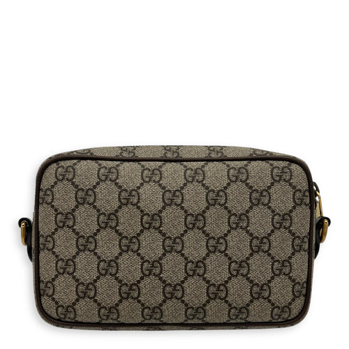 Gucci Ophidia Crossbody Bag Mini Brown in Coated Canvas, Gold hardware_7