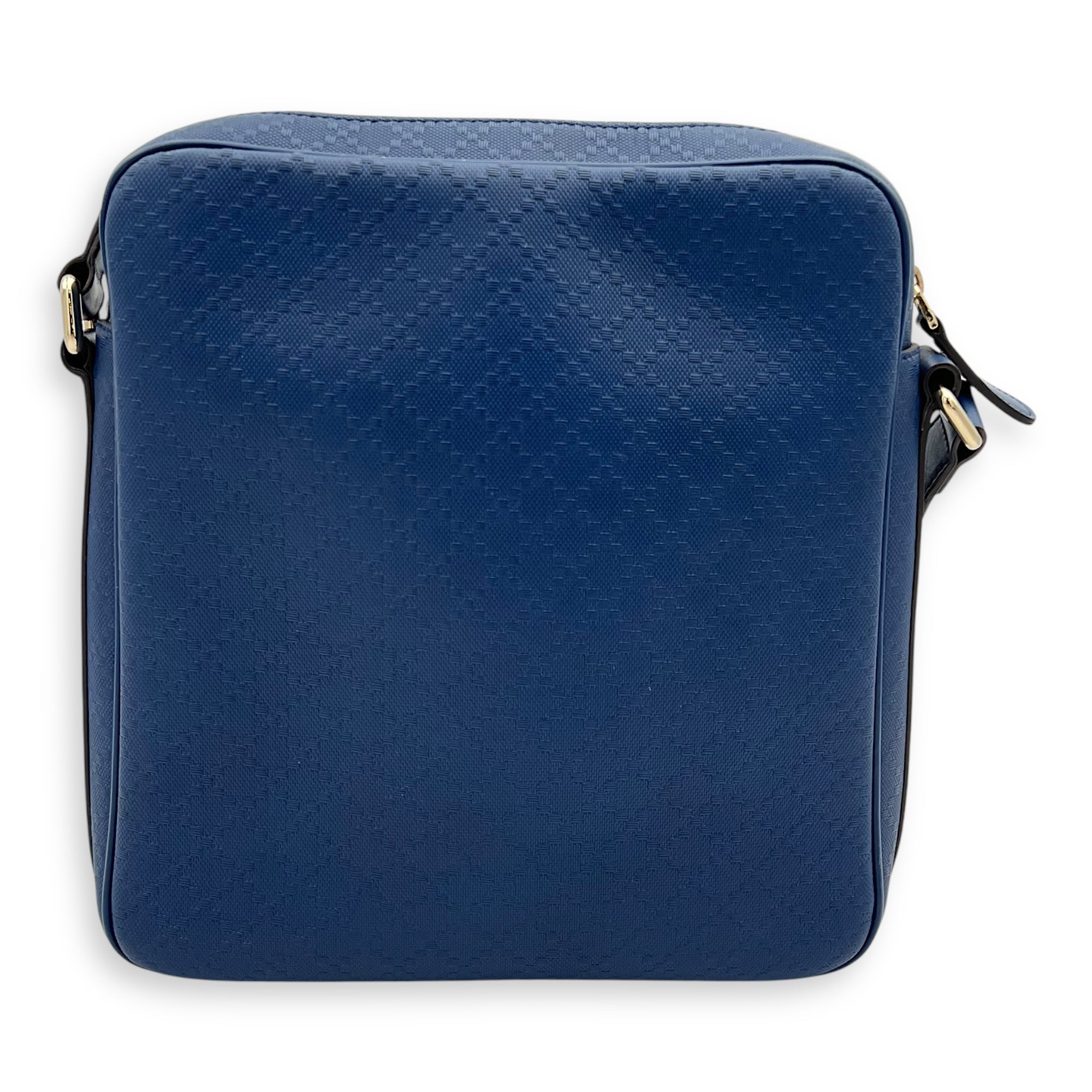 Gucci diamante Messenger Blue in Calfskin, Silver hardware_11