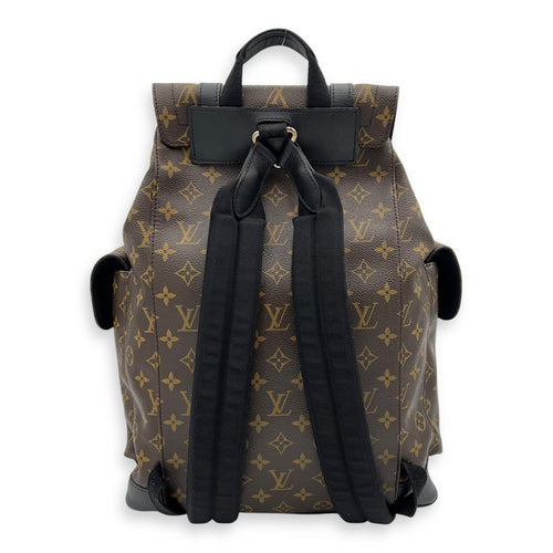 Louis Vuitton Christopher Backpack Brown in Monogram Coated Canvas, Gold hardware_9