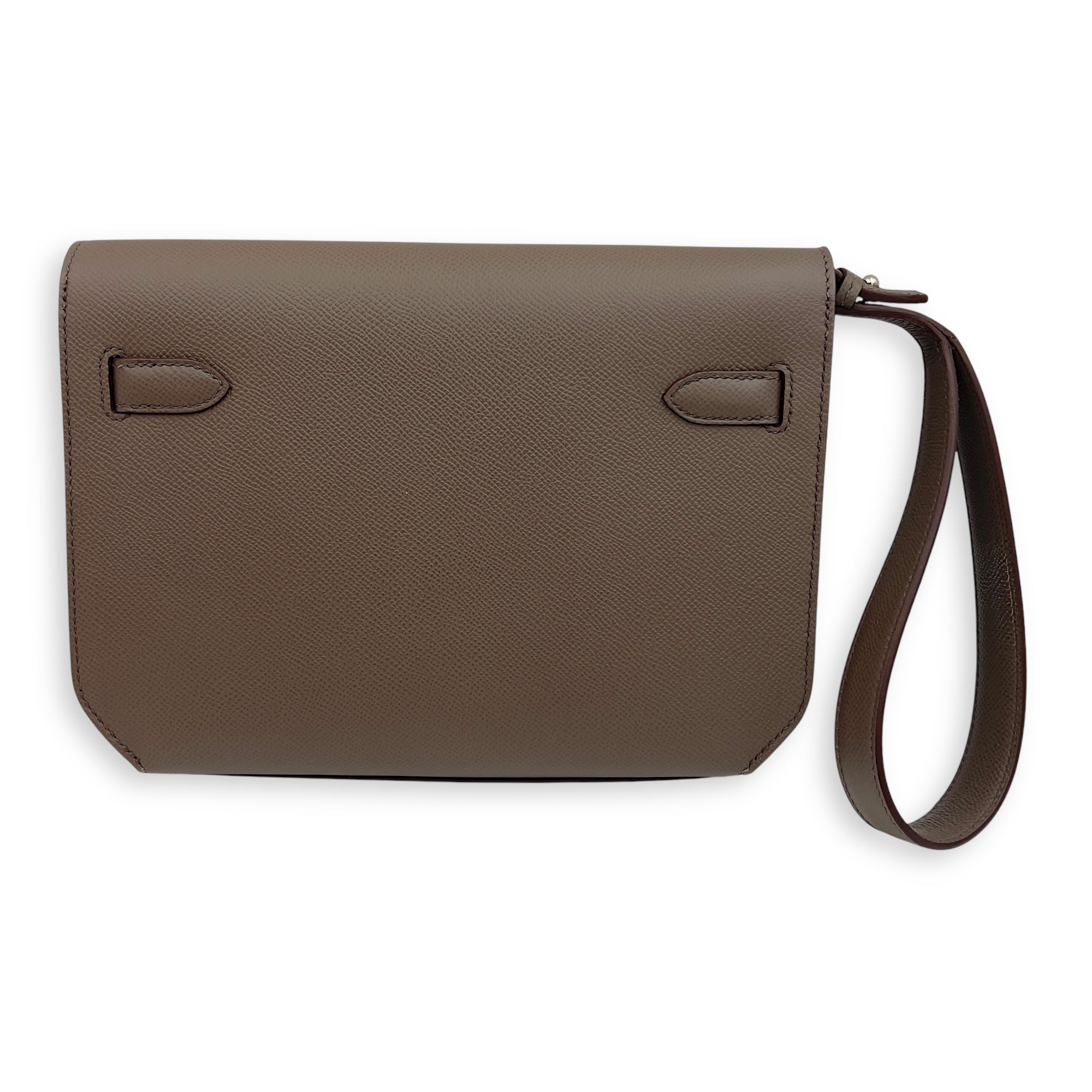 Hermès Kelly Depeches 25 Taupe Clutch in Epsom, Palladium hardware_2