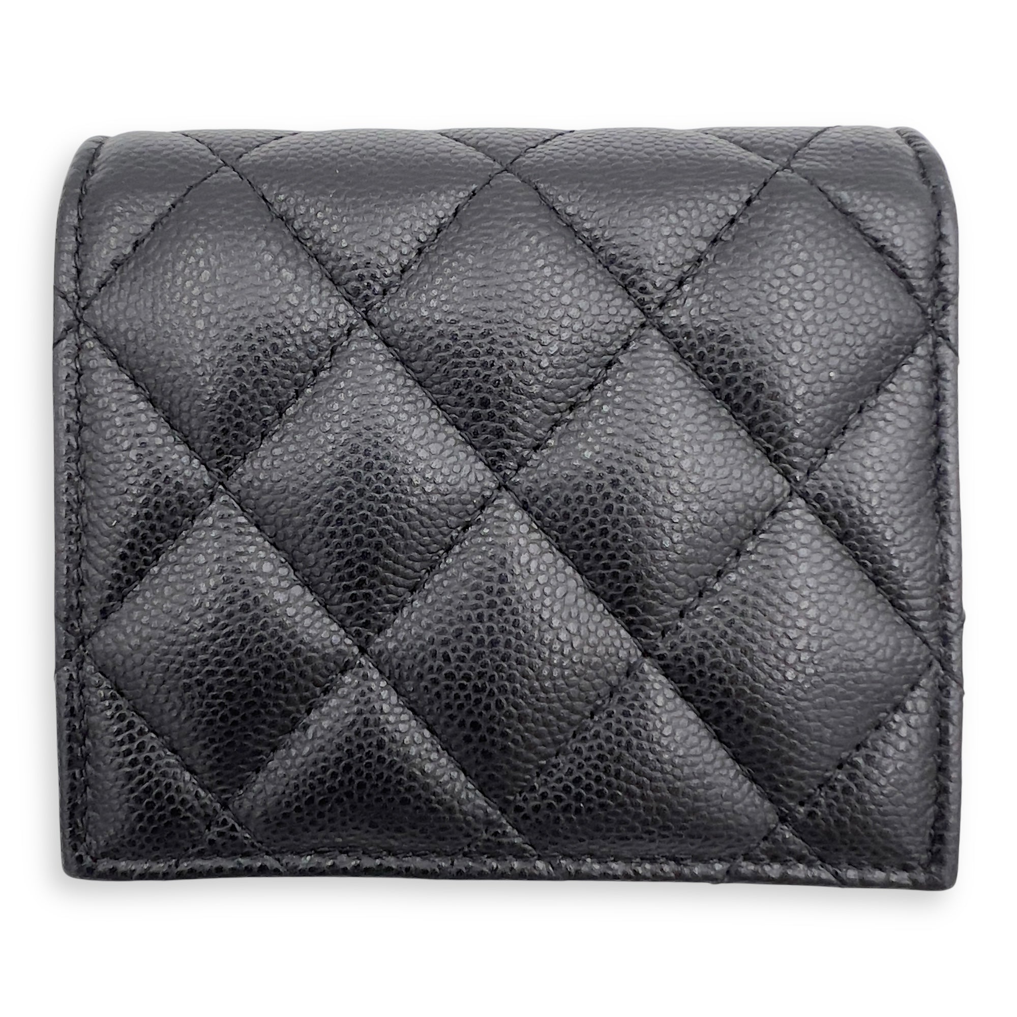 Chanel CC Black Wallet in Caviar Leather, Gold hardware_2