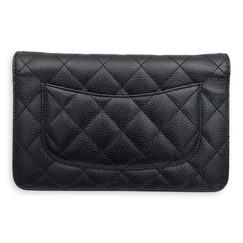 Chanel Classic Wallet On Chain Black in Caviar Leather, Gold hardware_2