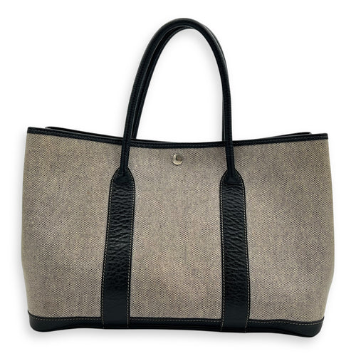 Hermès Garden Party 36 Beige Top Handle Bag in Buffle & Toile, Palladium hardware_2