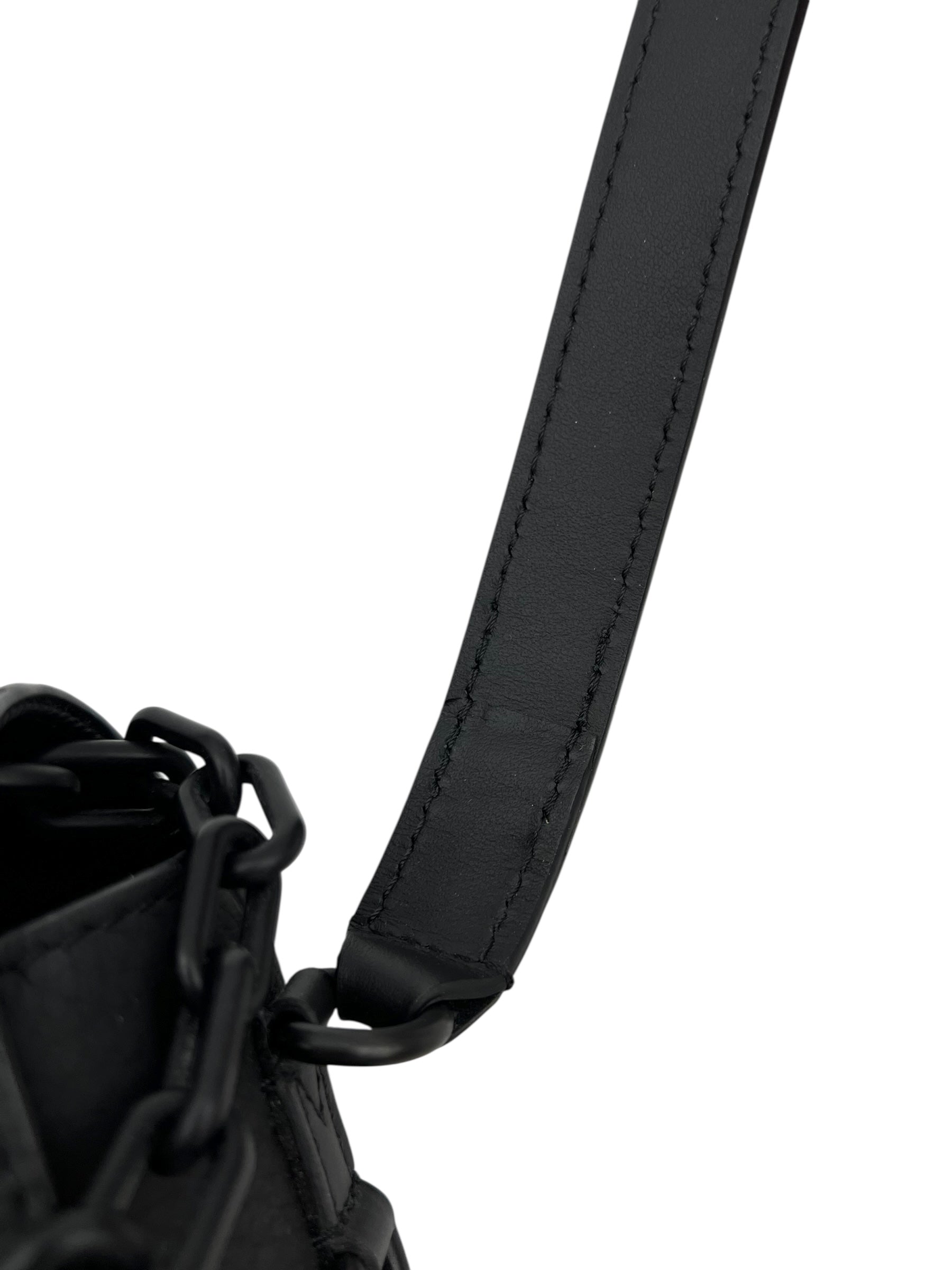 Louis Vuitton Steamer Black Shoulder Bag in Empreinte Leather, Black hardware_4