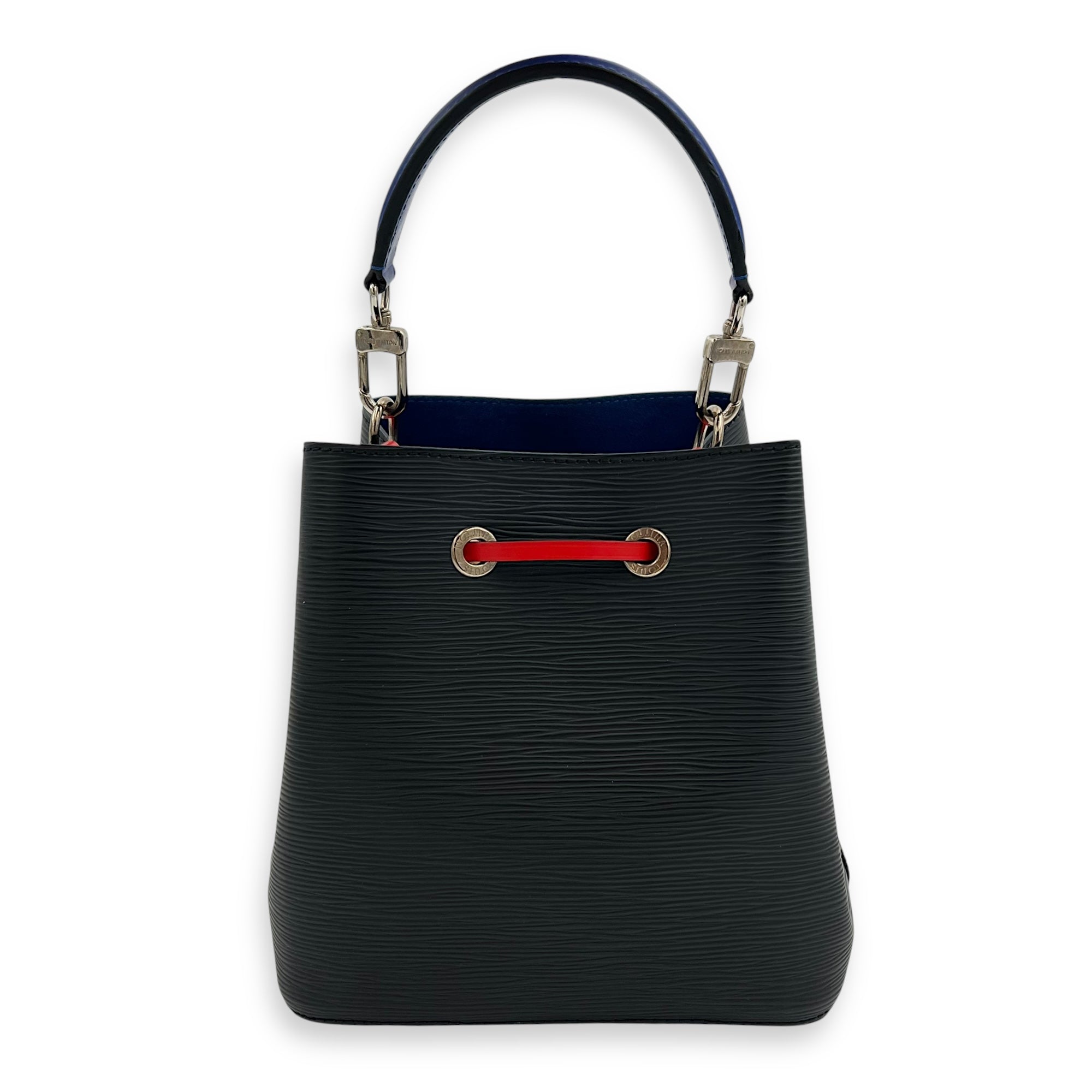 Louis Vuitton NeoNoe Shoulder Bag BB Black in Epi Leather, Silver hardware_2