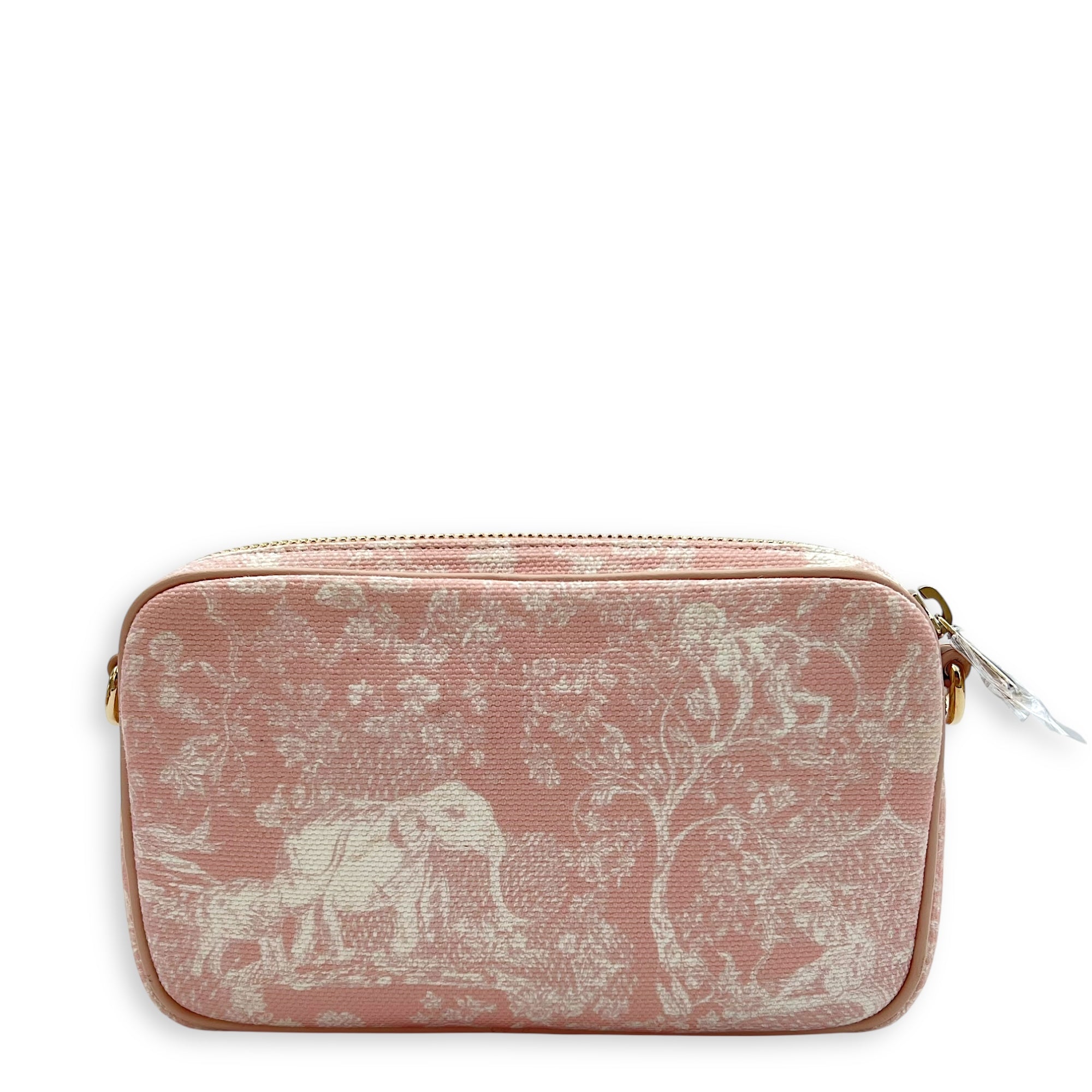 Dior Multi-pouch Crossbody Bag Pink in Canvas, Light Gold hardware_2