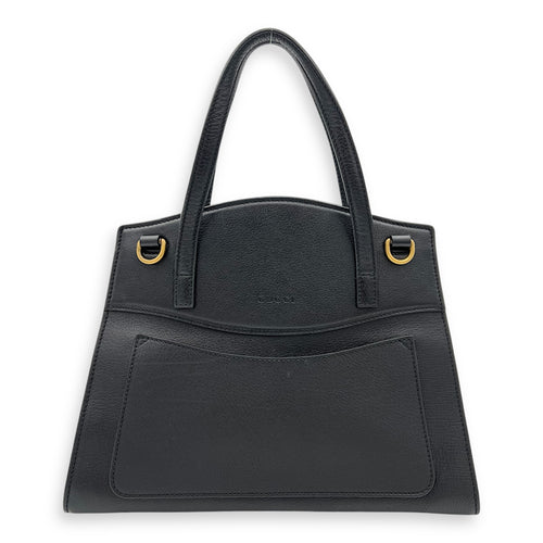 Gucci Sylvie Shoulder Bag Black in Calfskin, Silver hardware_1