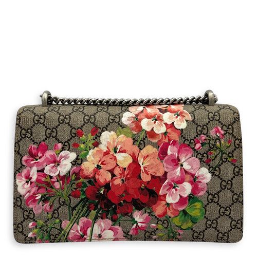 Gucci Dionysus Shoulder Bag Beige in Coated Canvas, Silver hardware_9