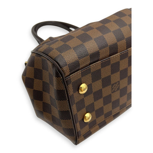 Louis Vuitton Trevi PM Damier Ebene Top Handle Bag in Coated Canvas, Gold hardware_17