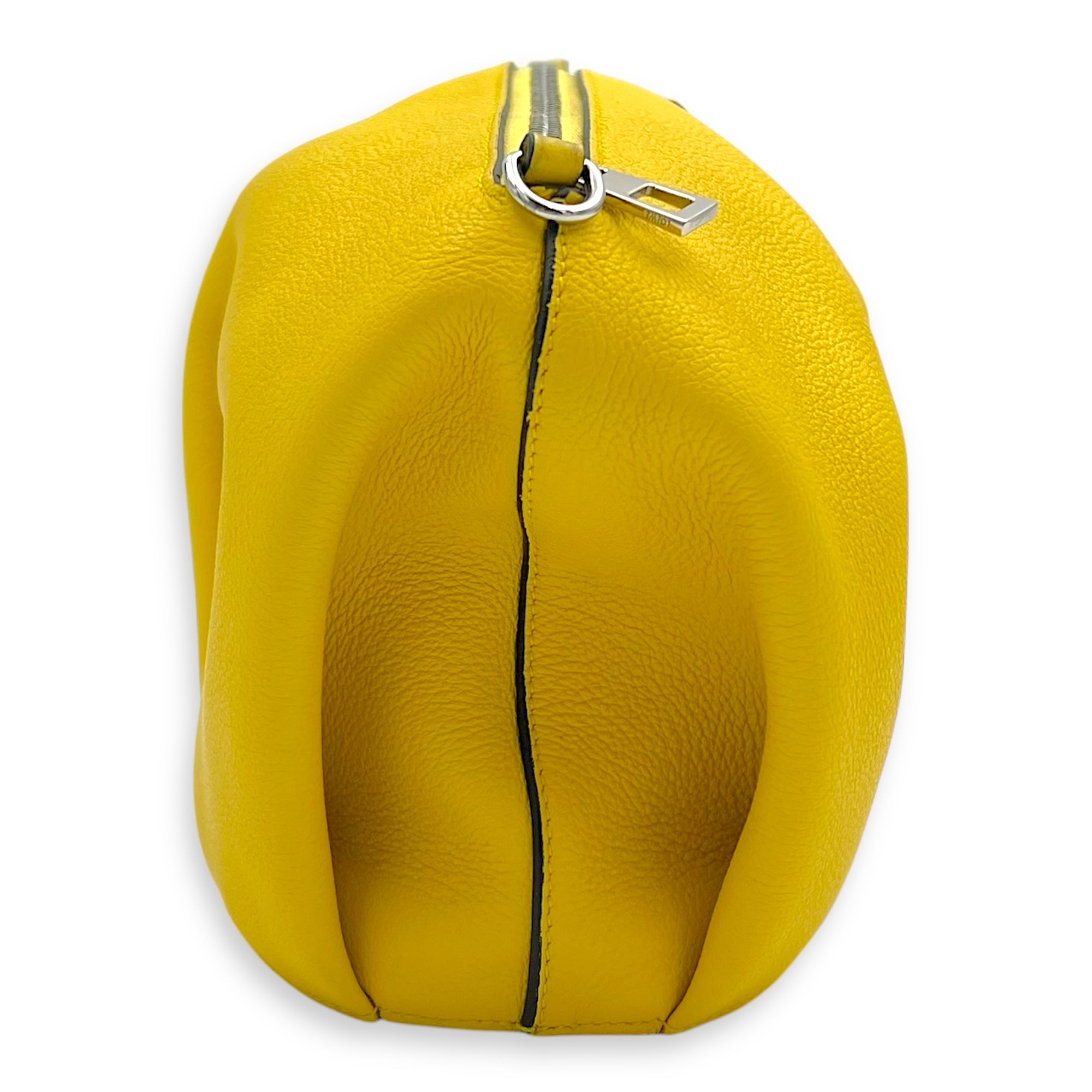 Loewe Elephant Crossbody Bag Yellow in Calfskin, Silver hardware_3