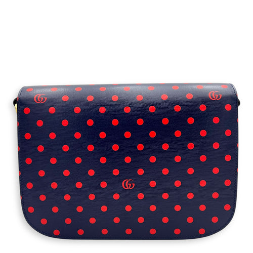 Gucci Horsebit 1955 Shoulder Bag Blue in Calfskin, Gold hardware_9