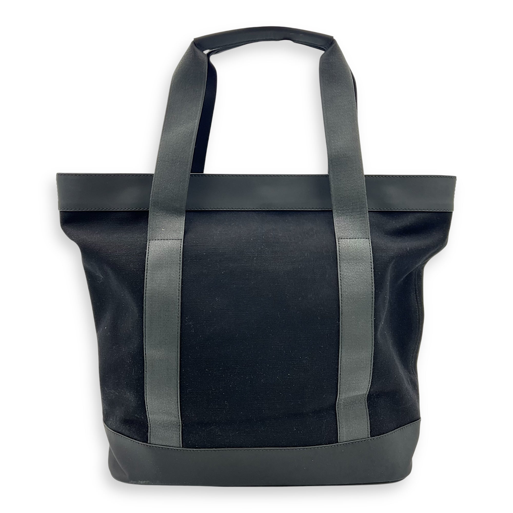 Balenciaga Logo Tote Bag Black in Canvas_2