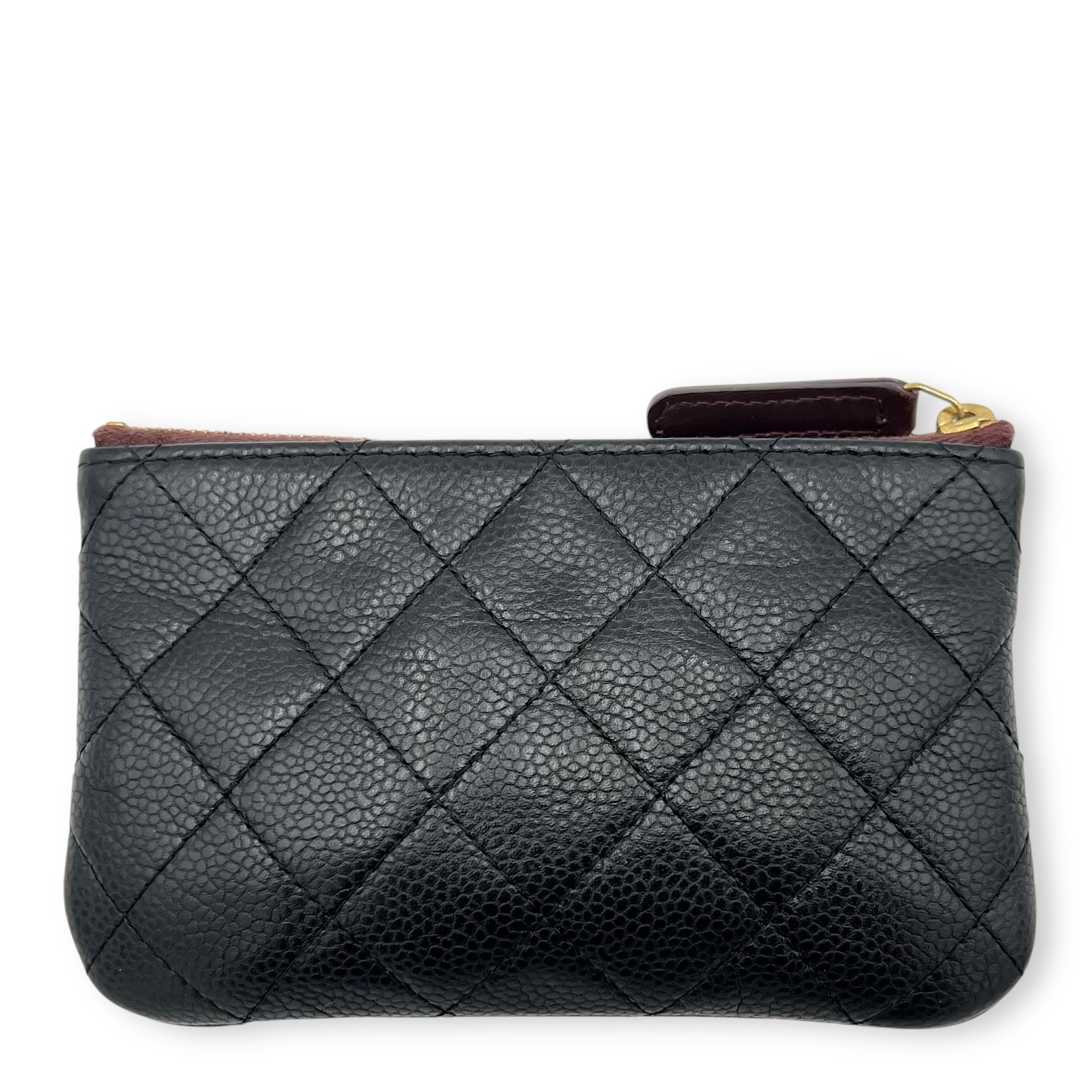 Chanel CC Pouch Black in Caviar Leather, Gold hardware_2