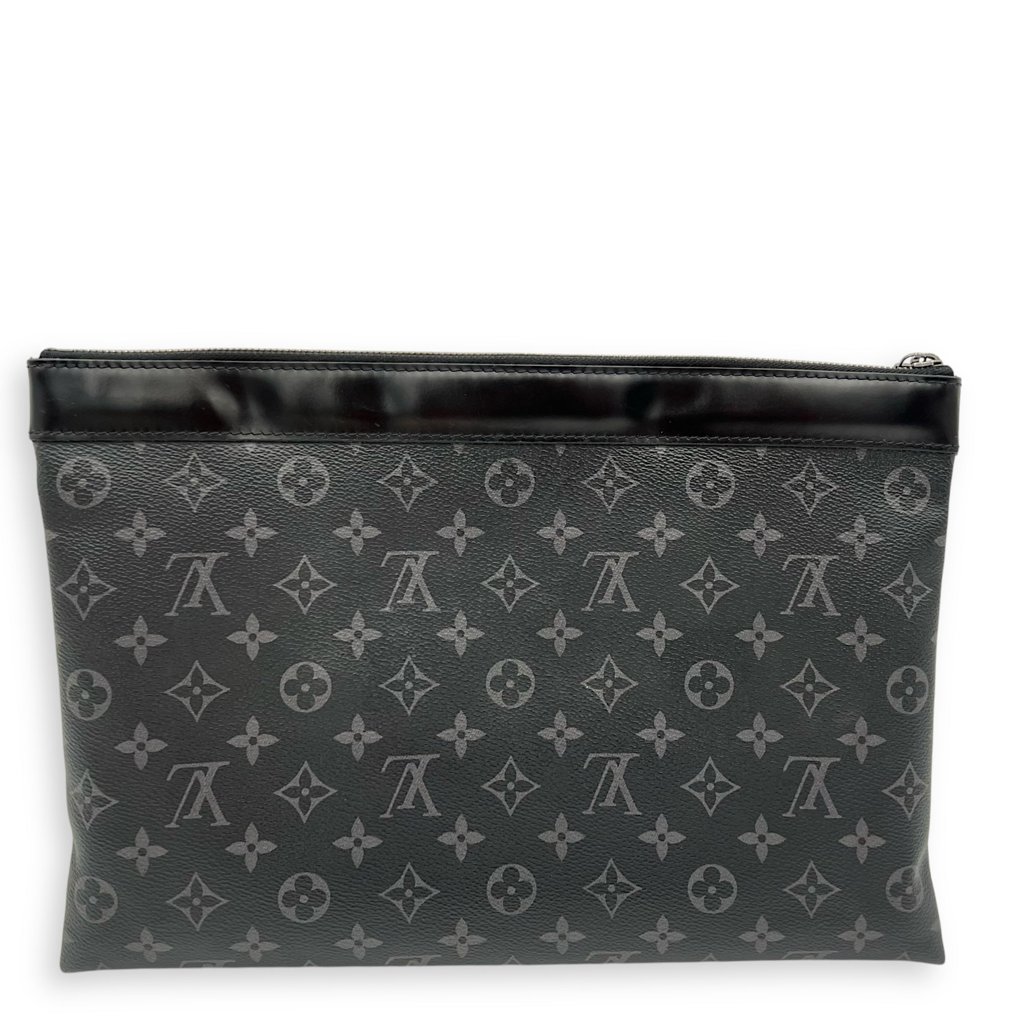 Louis Vuitton Discovery Pouch Grey in Monogram Coated Canvas, Silver hardware_2