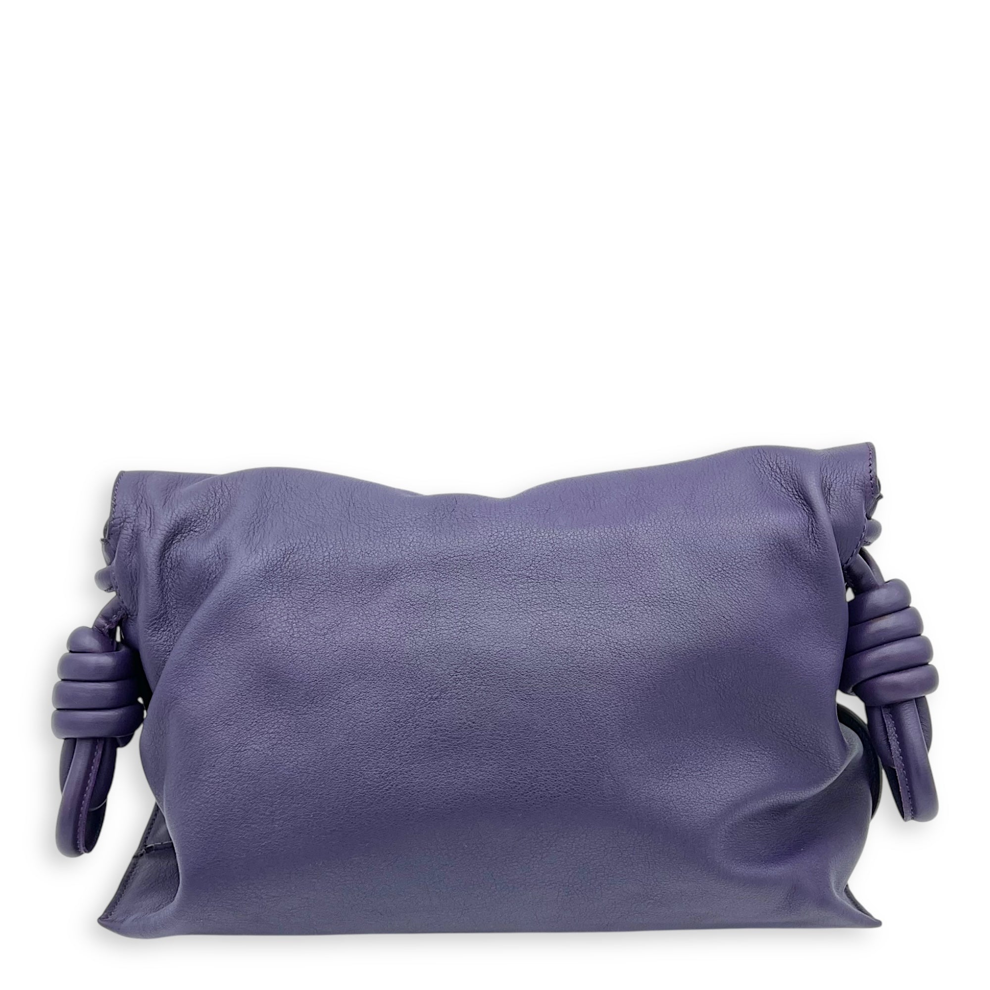 Loewe Flamenco Shoulder Bag Purple in Lambskin, Silver hardware_2