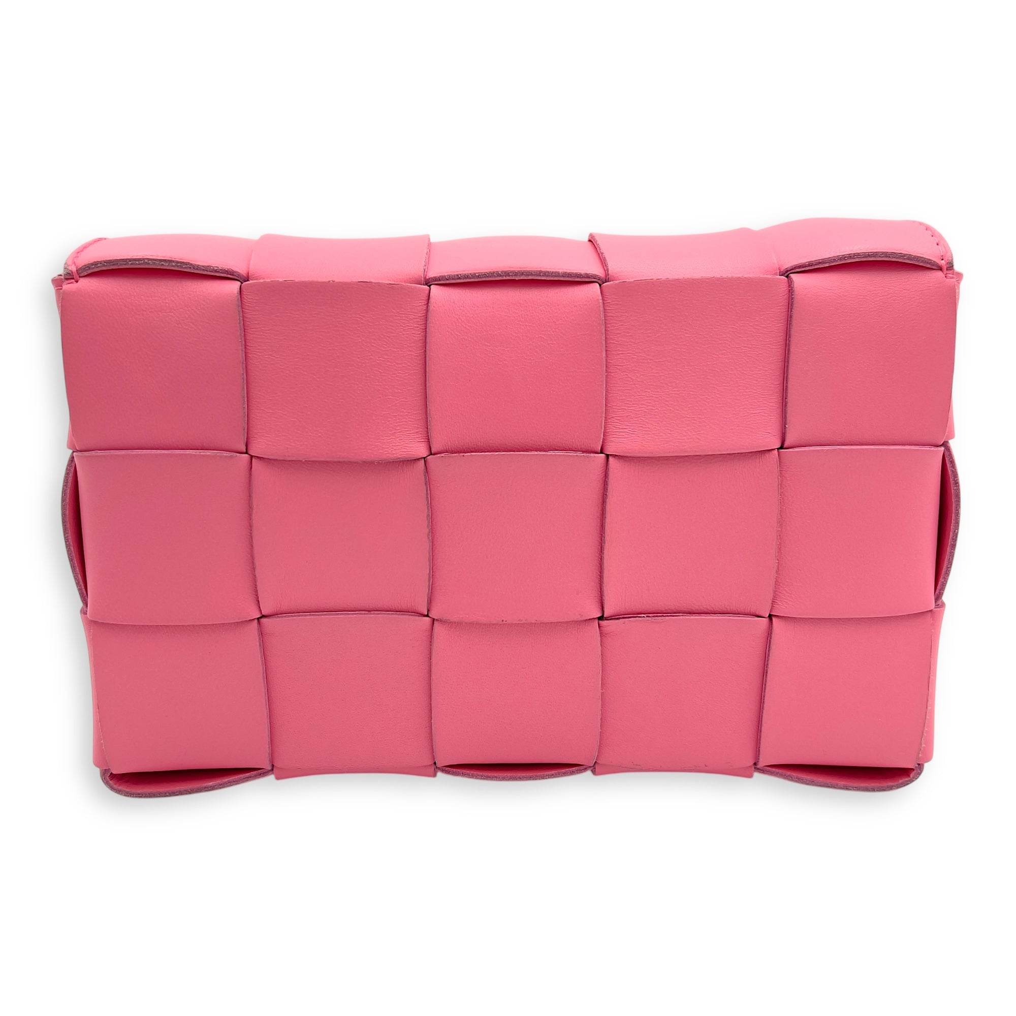 Bottega Veneta Cassette Pink Crossbody Bag in Calfskin_2