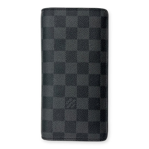 Louis Vuitton Brazza Graphite Wallet in Coated Canvas_1