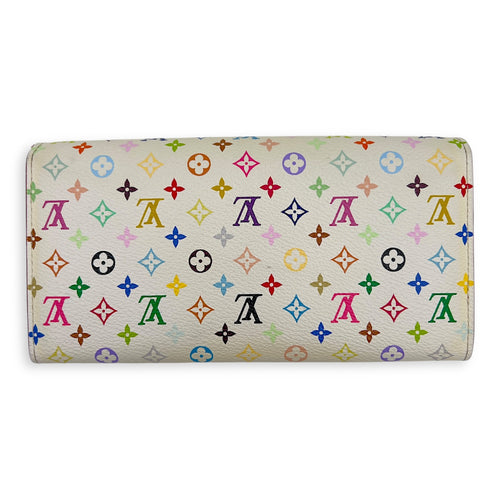 Louis Vuitton Sarah Multi-colour Wallet in Coated Canvas, Gold hardware_2