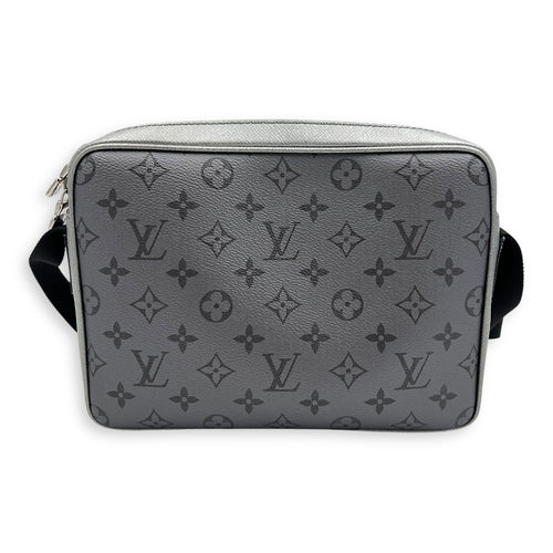 Louis Vuitton Logo Silver Messenger in Monogram Coated Canvas, Silver hardware_5