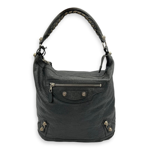 Balenciaga Others Shoulder Bag Grey in Goat Leather, Silver hardware_2