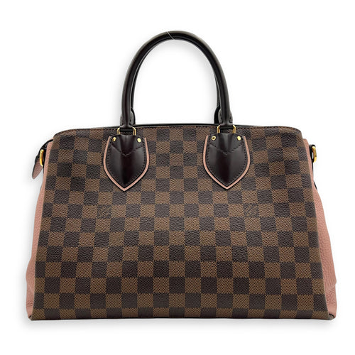 Louis Vuitton Normandy Top Handle Bag Brown in Coated Canvas, Gold hardware_2