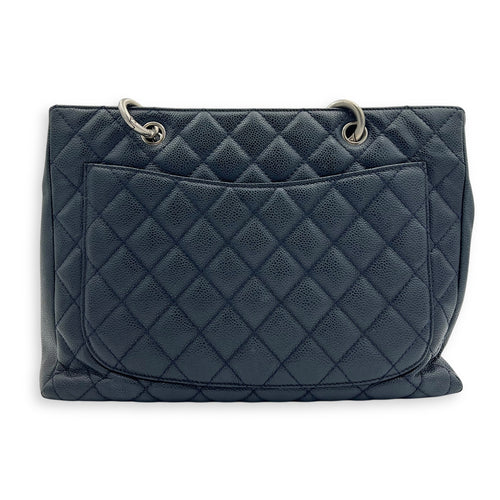 Chanel GST Tote Bag Black in Caviar Leather, Silver hardware_2