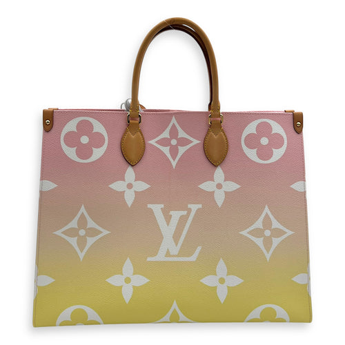 Louis Vuitton OnTheGo GM Multi-colour Tote Bag in Coated Canvas, Gold hardware_2