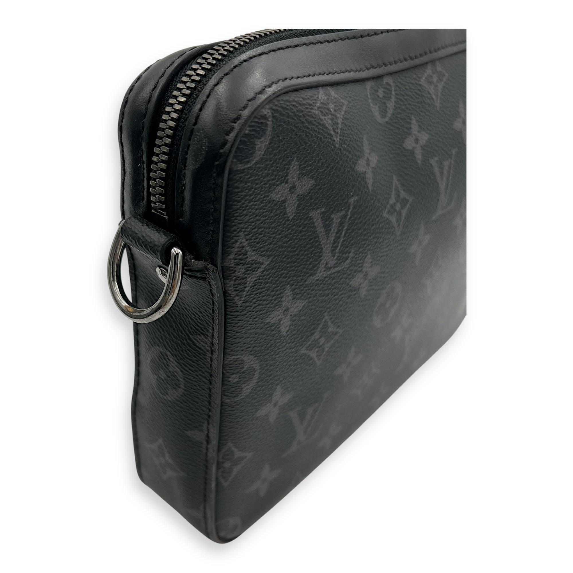 Louis Vuitton Trio Messenger Grey in Monogram Coated Canvas, Silver hardware_16