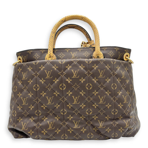 Louis Vuitton Etoile Exotique Top Handle Bag GM Brown in Monogram Coated Canvas, Gold hardware_10