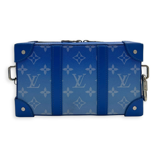 Louis Vuitton Clouds Soft Trunk Wallet Crossbody Bag Blue in Coated Canvas, Silver hardware_2