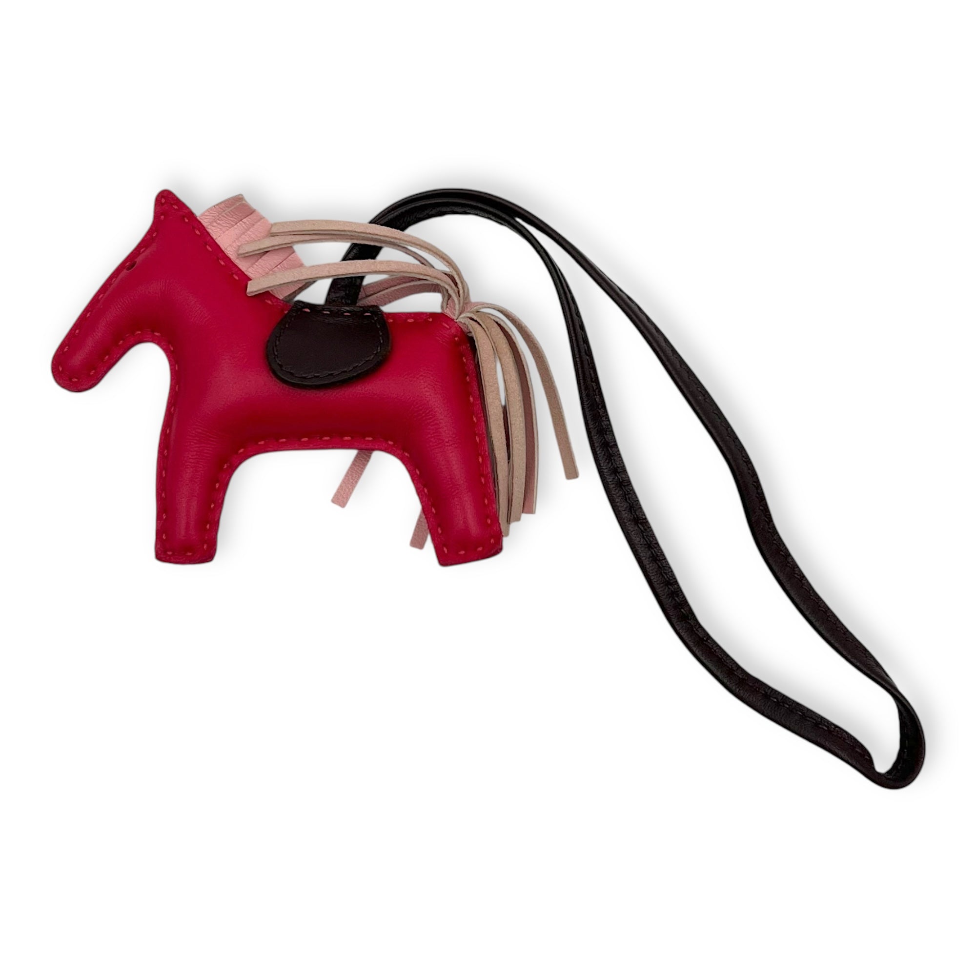 Hermès Rodeo MM Pink Charm in Calfskin_2
