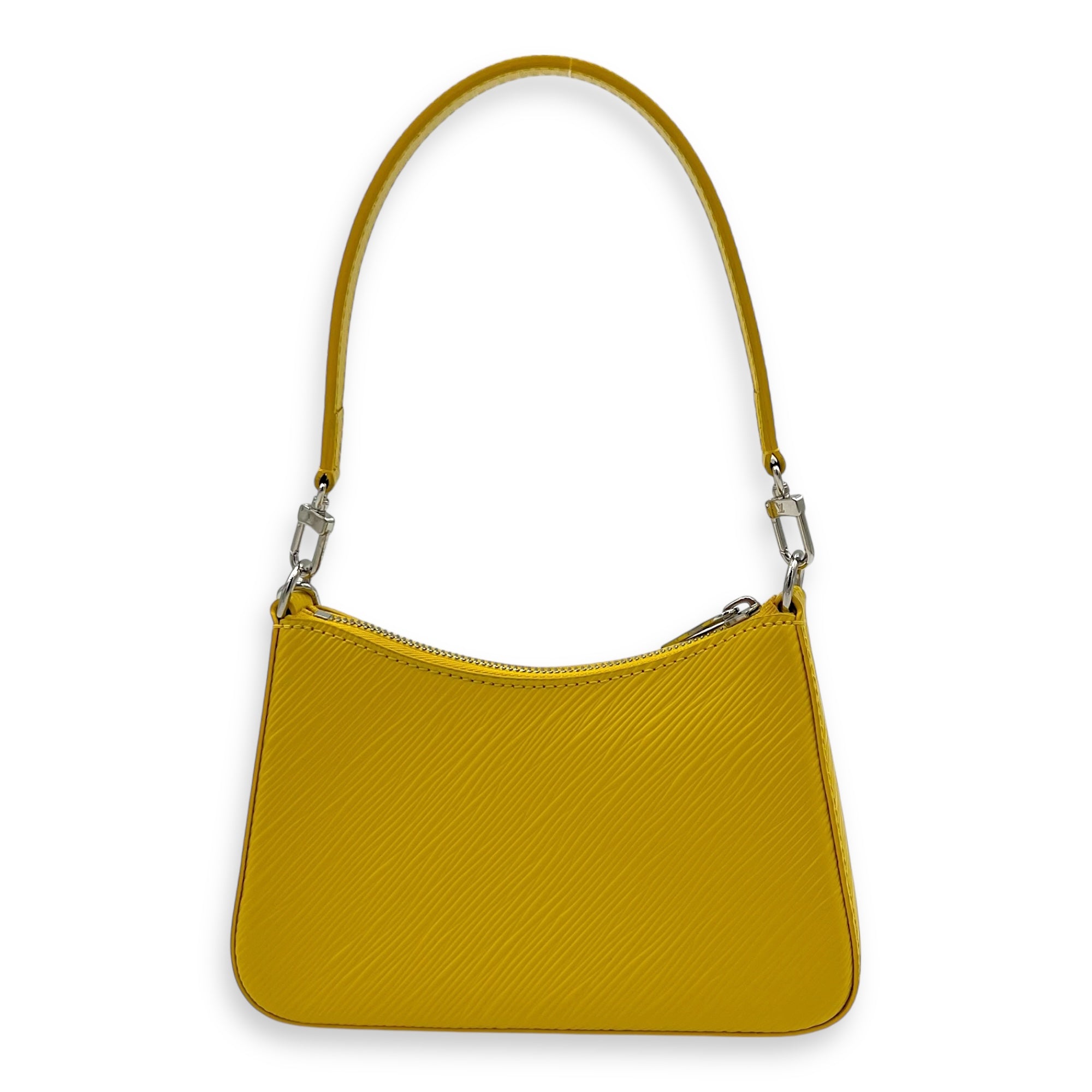 Louis Vuitton Marellini x Yayoi Kusama Shoulder Bag in Epi Leather, Silver hardware_12