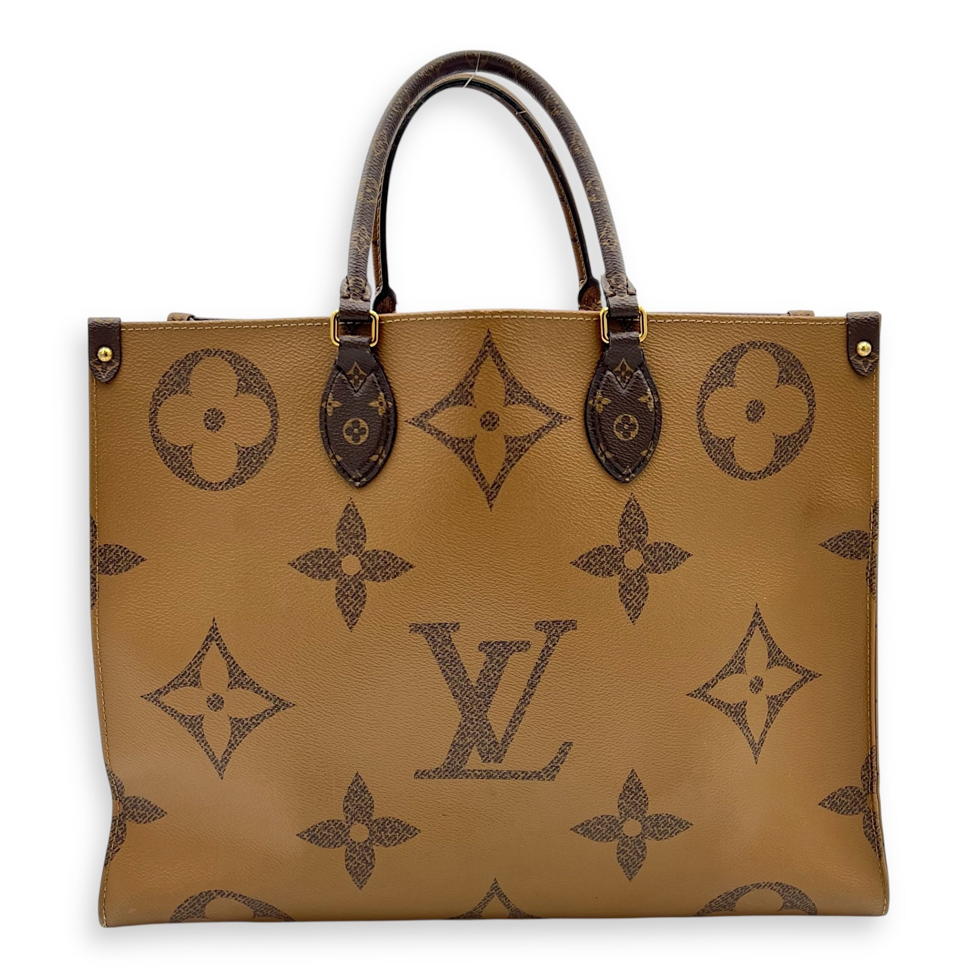 Louis Vuitton OnTheGo Tote Bag GM Brown in Monogram Coated Canvas, Gold hardware_1