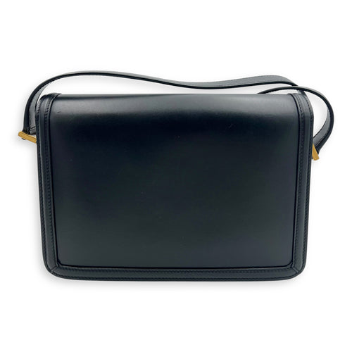 Saint Laurent Solferino Shoulder Bag Black & White in Calfskin, Gold hardware_2