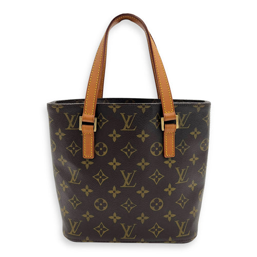 Louis Vuitton Vavin Top Handle Bag PM Brown in Monogram Coated Canvas, Gold hardware_2