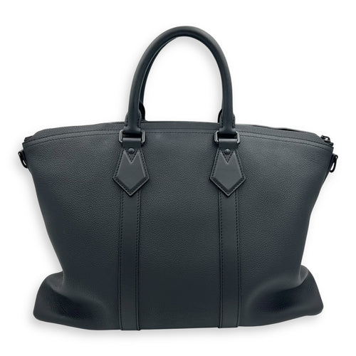 Louis Vuitton Lock It Black Top Handle Bag in Taurillon Leather, Lacquered Metal hardware_2
