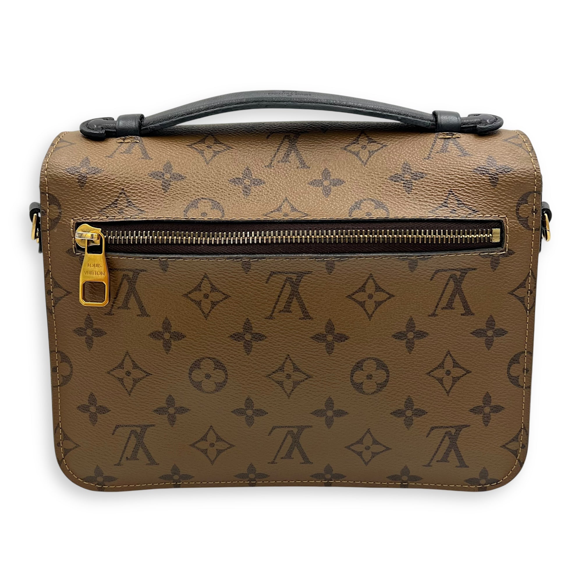 Louis Vuitton Metis Crossbody Bag Brown in Monogram Coated Canvas, Gold hardware_2
