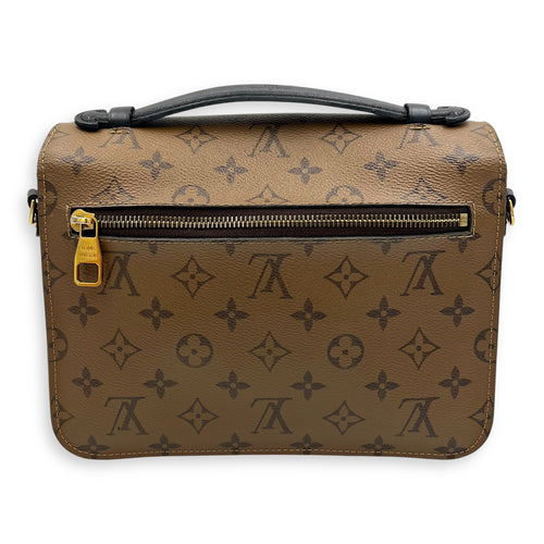 Louis Vuitton Metis Crossbody Bag Brown in Monogram Coated Canvas, Gold hardware_2