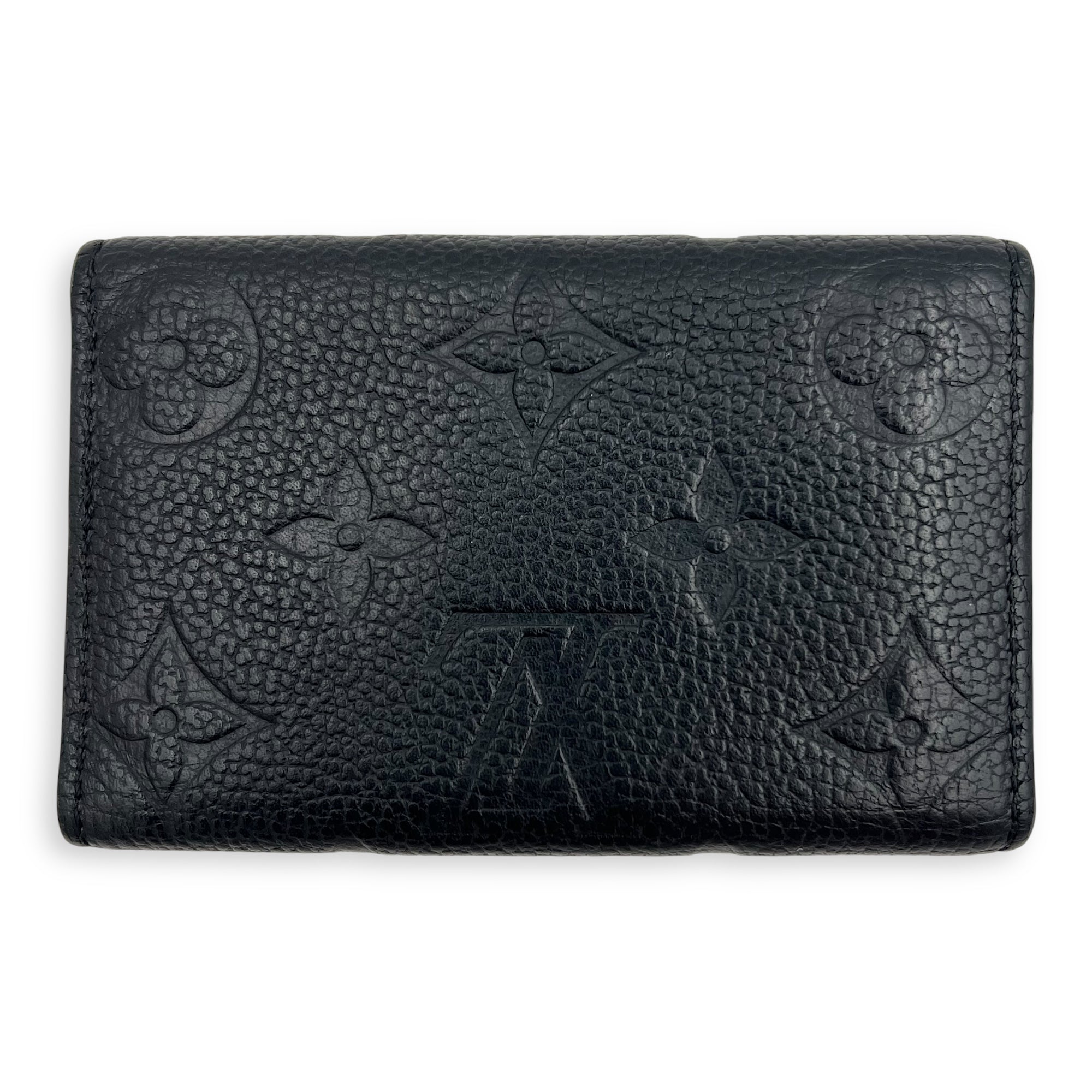 Louis Vuitton Key Pouch Black in Empreinte Leather, Gold hardware_2