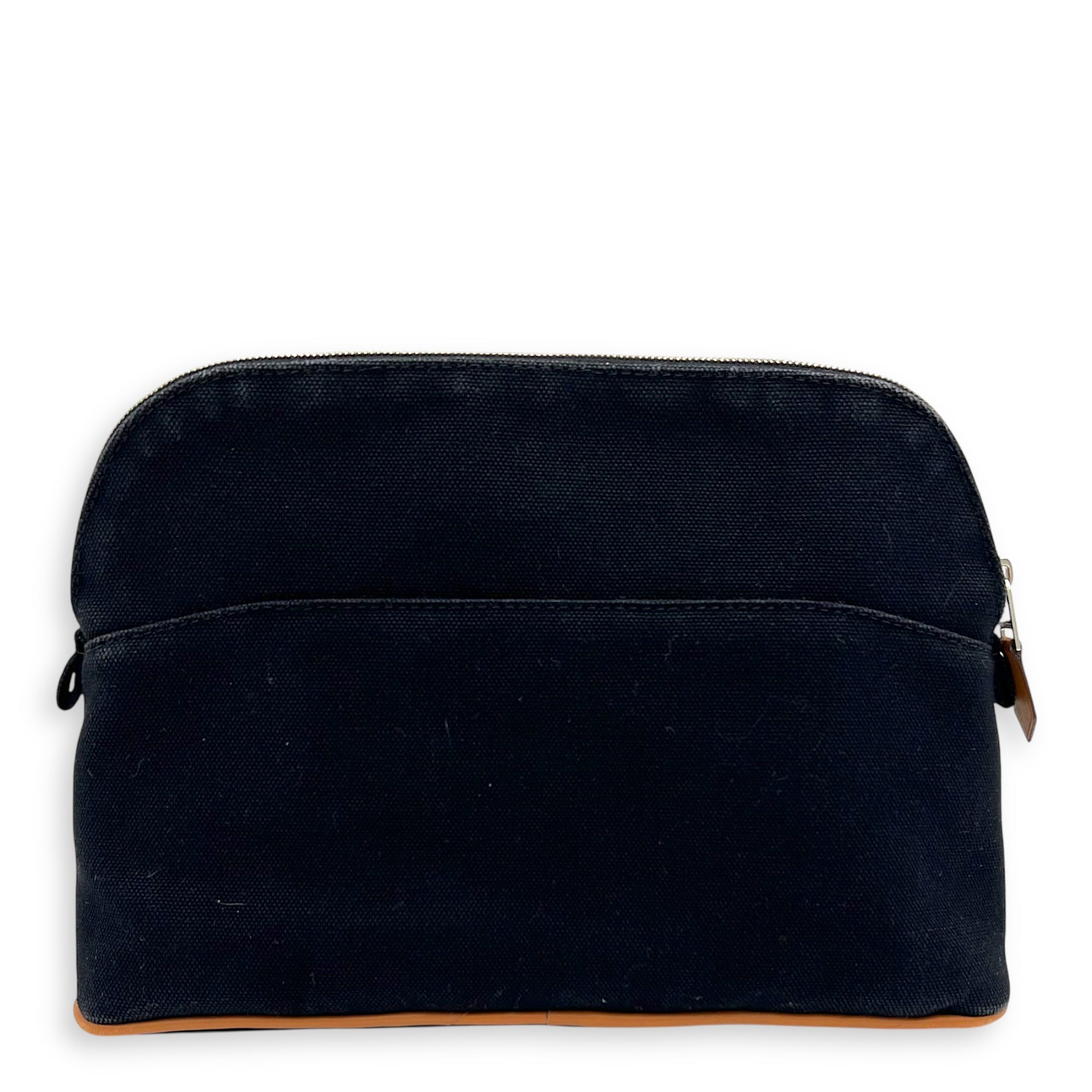 Hermès Bolide Black in Canvas, Palladium hardware_9