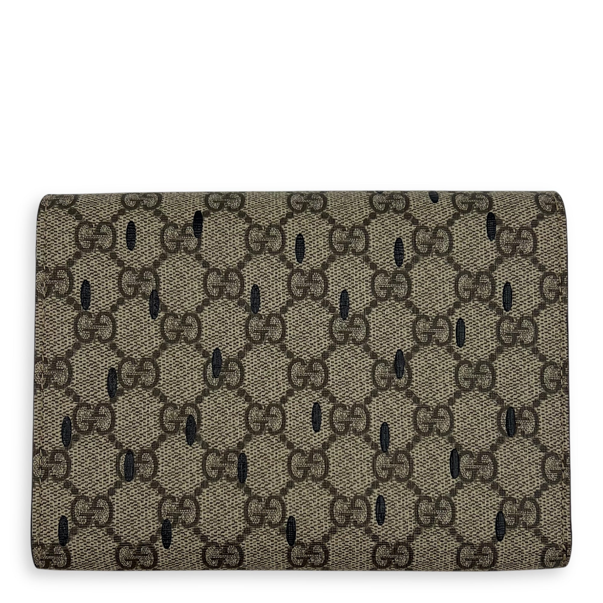 Gucci GG Clutch Brown in Coated Canvas, Gold hardware_7