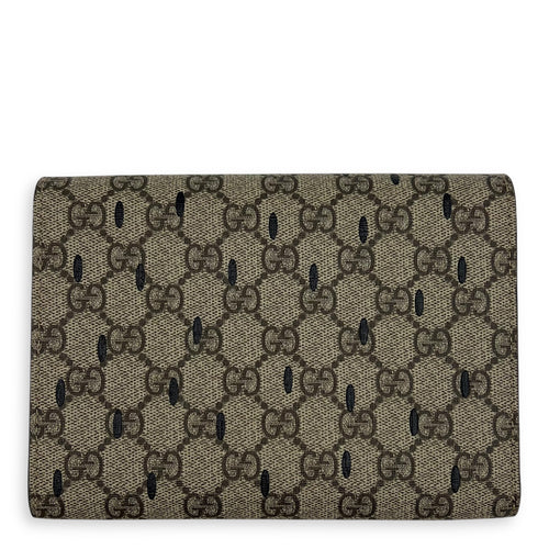 Gucci GG Clutch Brown in Coated Canvas, Gold hardware_7