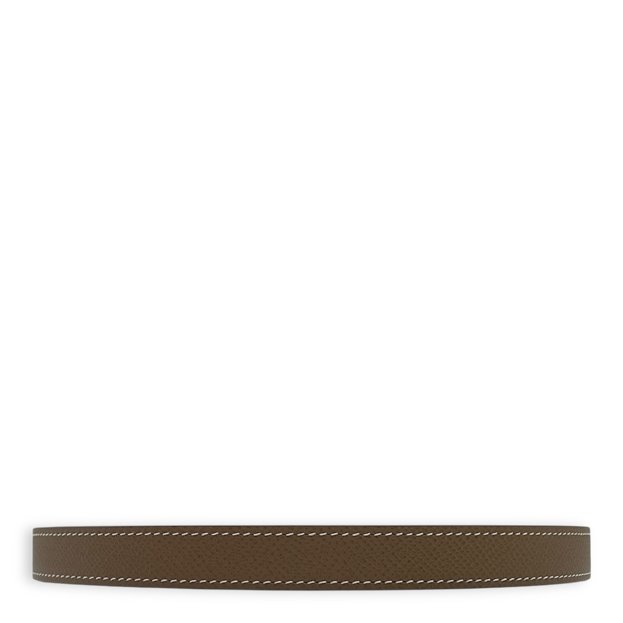 Kelly 18 Etoupe Belt in Epsom, Gold hardware