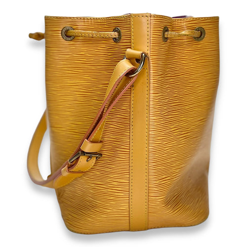 Noe Bucket Bag Petit Yellow in Epi Leather , Gold Hardware